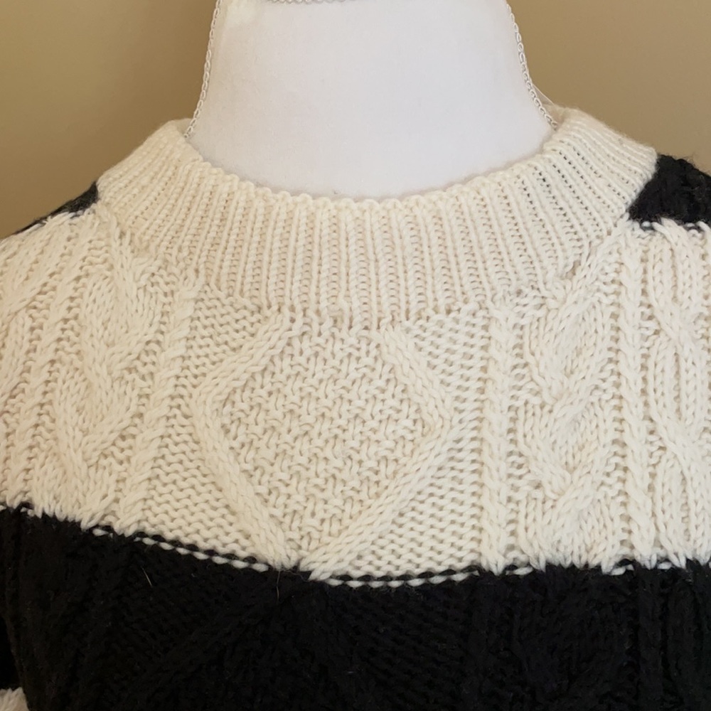 J. Crew Women Sweater, Size Small, Black & Beige - Picture 4 of 8